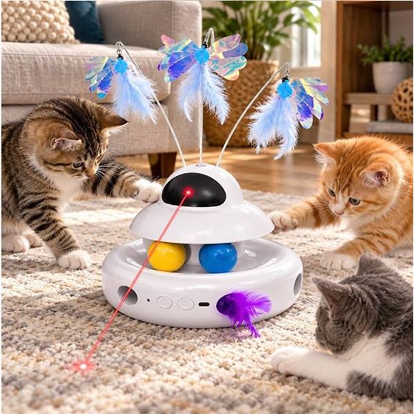 Mohaya 4-in-1 Interactive Cat Toy Set