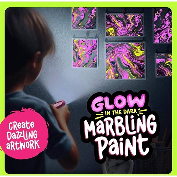 Dan&Darci Glow In The Dark Marbling Paint Kit