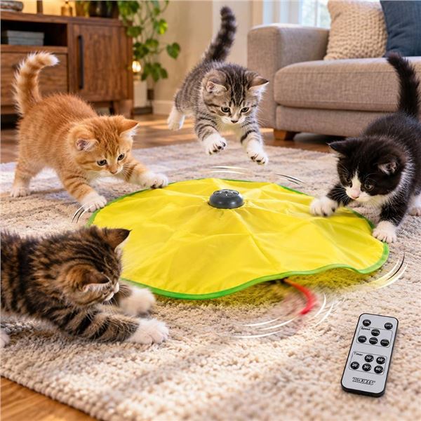 AOLIKES Motorized Cat Toy With Remote