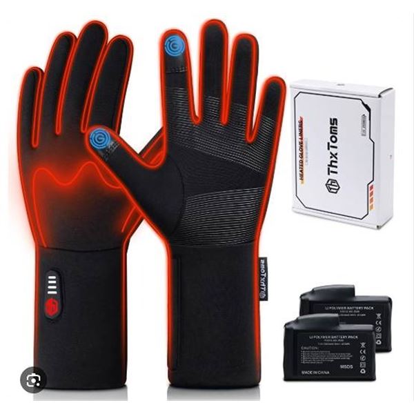 ThxToms Heated Glove Liners Size Large 7.4V