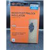 Image 2 : Gallagher Wood Post Pinlock Insulator, 25 ct