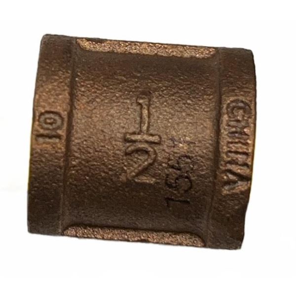 Sioux Chief Brass Pipe Coupling 1/2 in FIP, 5x5 Pcs