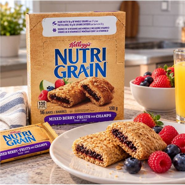 Kellogg's Nutri-Grain Mixed Berry Bars 16 Pack