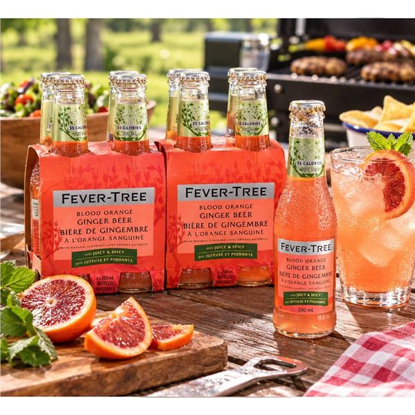 Fever-Tree Blood Orange Ginger Beer 8x200mL
