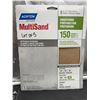 Image 3 : Lot of 5 Packs Norton MultiSand 150 Grit Sandpaper 5 Sheets Per Pack 9"x11"