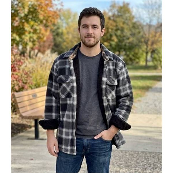 Realtree Fleece Lined Plaid Shirt XXL