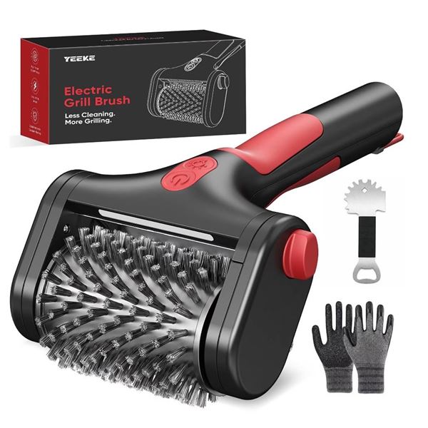 YEEKE Electric Grill Brush, 4000mAh, Stainless Steel