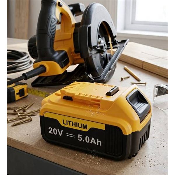 Pack of 2 - UGLOEY 20V 5.0Ah Li-Ion Battery DCB206