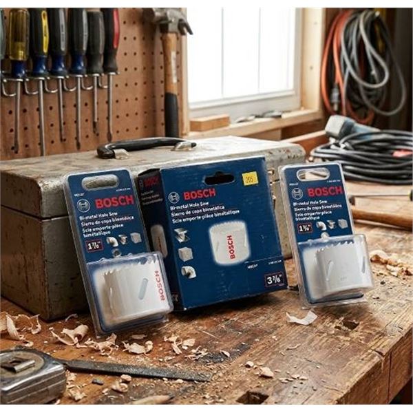 Bosch Bi-Metal Hole Saws 2 Pcs 1-7/8" 1 Pc 3-7/8"