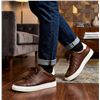 Image 1 : Aldo Brown Leather Sneakers Size 10