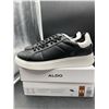 Image 2 : ALDO Black Leather Sneakers Size 11 With Box