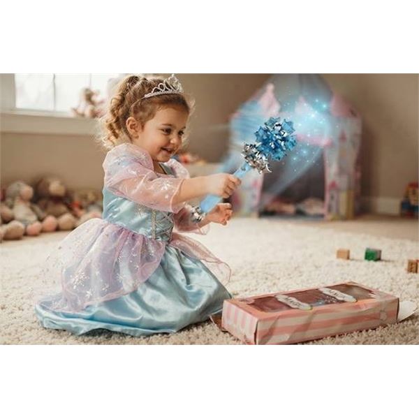 Magic Princess Snowflake Music Wand Blue