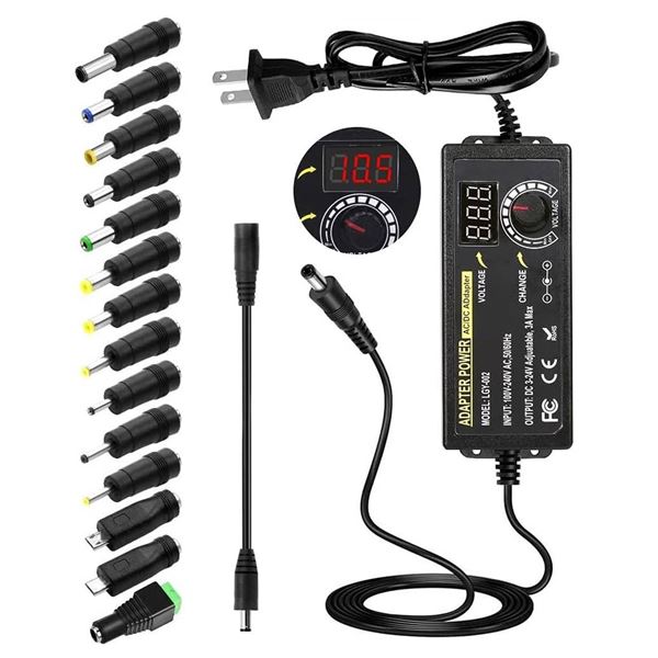 72W Universal Power Adapter With 14 Tips