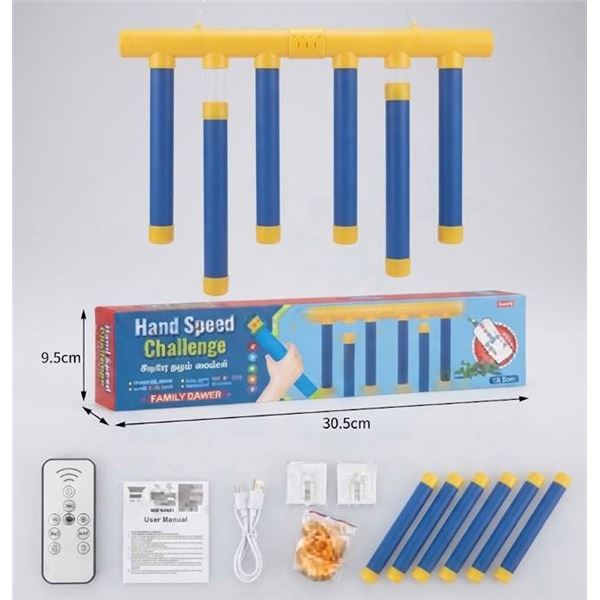 BTFO Hand Speed Drop Stick Reflex Set Blue