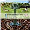 Image 2 : QueenMew Solar Ultrasonic Animal Repeller 360Â°