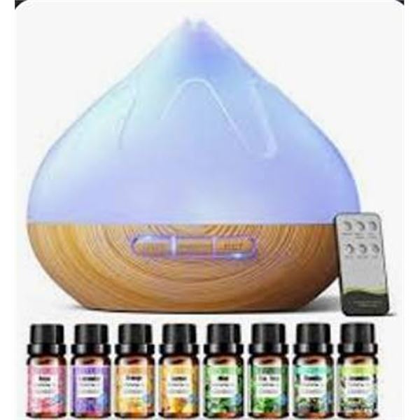 Dynooper Aroma Diffuser 500ML with 8 Oils Set