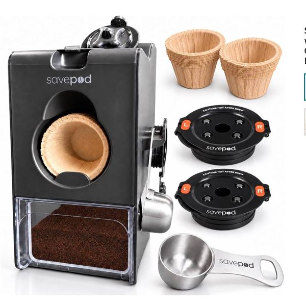 Savepod Pod-Maker Bundle Black for Keurig