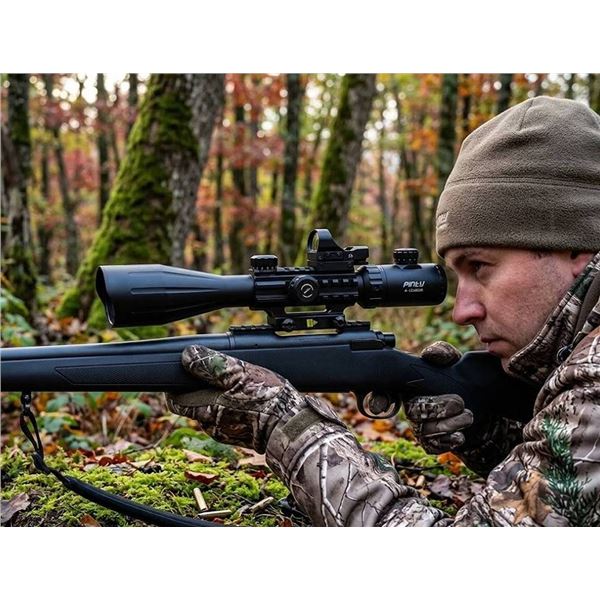 Pinty 4-12x50 EG Riflescope Mil-dot Reticle