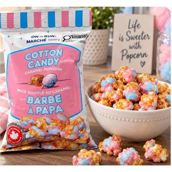 Cotton Candy Caramel Popcorn 7 x 80g Box
