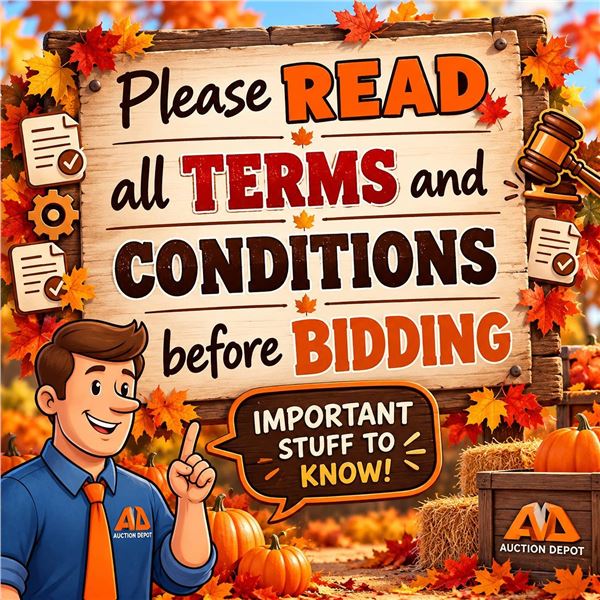 Auction Terms and Conditions Notice