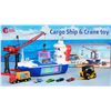 Image 1 : Cute Stone Toy Car Transport Ship Set