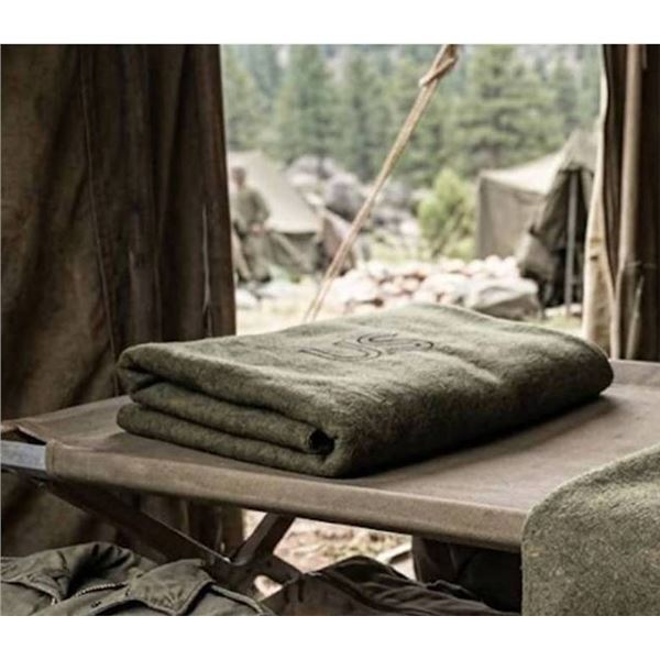 U.S. Military Olive Wool Blanket