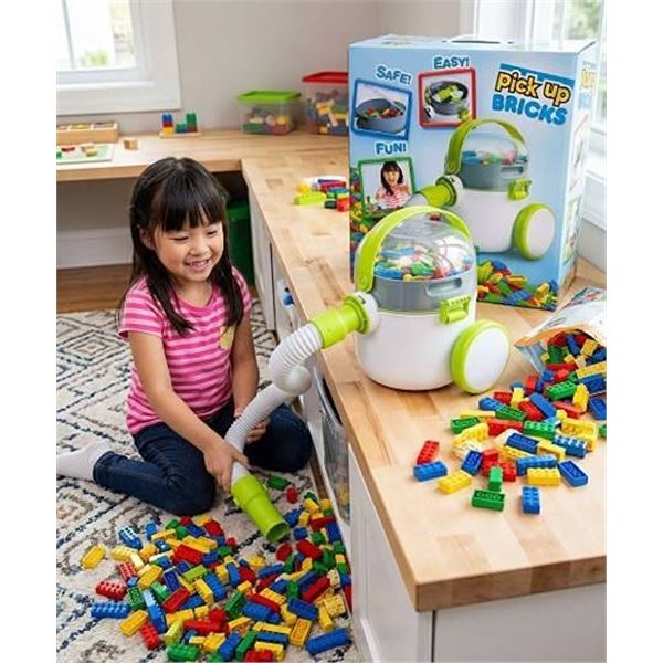 Pick Up Bricks Toy Vacuum Cleaner Set