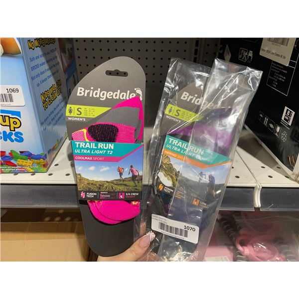 Bridgedale Women's Trail Run Socks 2 Pairs S