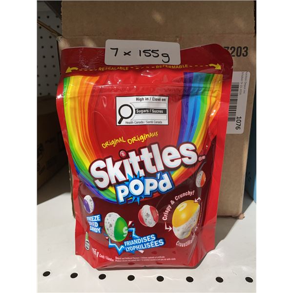 Skittles Pop'd Fruity Candy 155g Bag