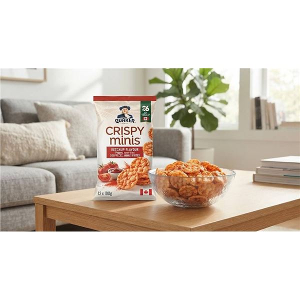 Quaker Crispy Minis Ketchup Flavour 100g