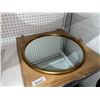 Image 2 : 18 Inch Round Wall Mirror With Rope Hanger