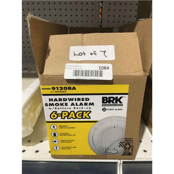 BRK Smoke Alarm 9120BA Six-Pack With Backup