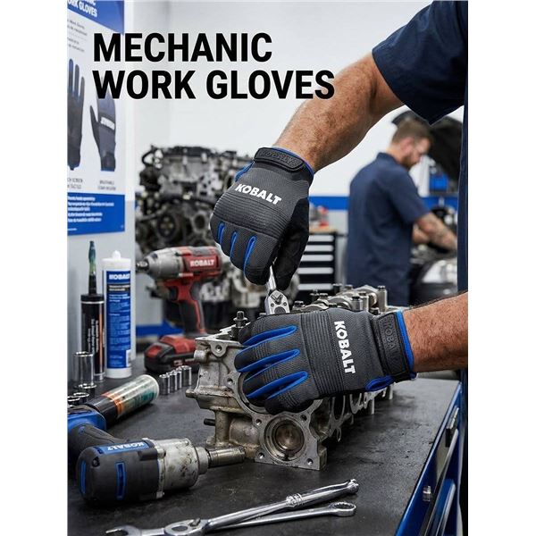 Kobalt Mechanic Work Gloves Size Medium, 3 Pairs