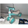 Image 2 : BAMMAX Baby Balance Bike, Teal And White