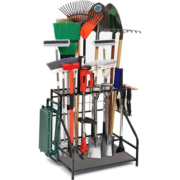 KINGARAGE Garden Tool Steel Organizer for Garage