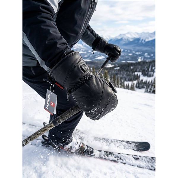 Karbon Heated Ski Mittens, Medium, Unisex