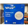 Image 2 : VALU+ Flushmount Ceiling Fixture 16 Inch Satin