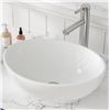 Image 1 : MEJE 16x13-Inch Oval White Ceramic Sink