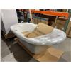 Image 4 : Kingston Aqua Eden Bathtub 60x30x24 Inch White
