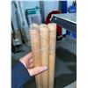Image 3 : Lot of 5 VALU+ Screw in wooden replacement broom handles