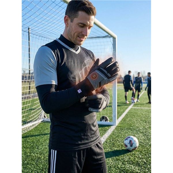 Karbon Heated Sports Gloves XS, Leather Palm