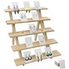 Image 1 : 5 Tier Wood Earring Display Stand **Stock image may not be exact**