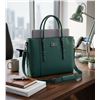 Image 1 : Mosiso PU Leather Laptop Tote Bag 17.3 Inch