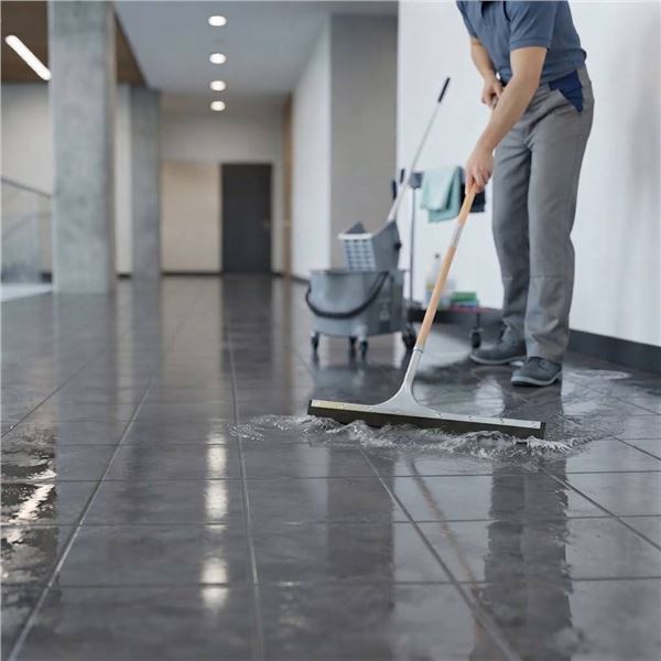 Valu+ Floor Squeegee With Wooden Handle