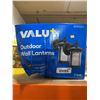 Image 2 : VALU+ Outdoor Wall Lanterns Black 2 Pack