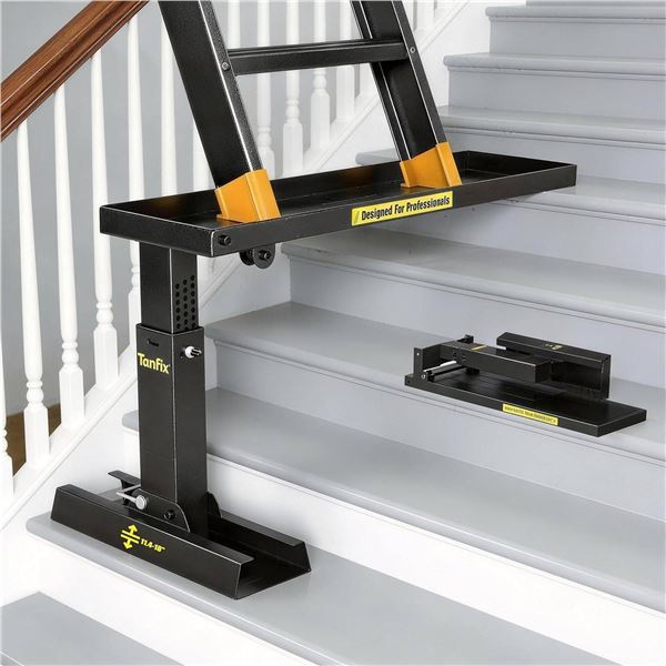 Tanfix Foldable Ladder Levelers for Stairs Heavy Duty Ladder Extender