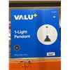 Image 2 : VALU+ 1-Light Pendant Black Finish 14.9 in