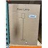 Image 2 : Light Brown Metal and Cloth Floor Lamp