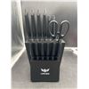 Image 2 : Haugo Panther 15 PCS Kitchen Knife Set with Built in Sharpener - Dishwasher Safe High Carbon Stainle