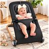 Image 1 : Lil Lavender Garden Baby Bouncer Black